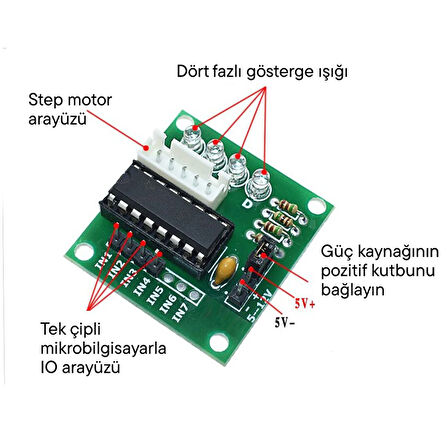 ULN2003 Step Motor Driver Sürücü Modül
