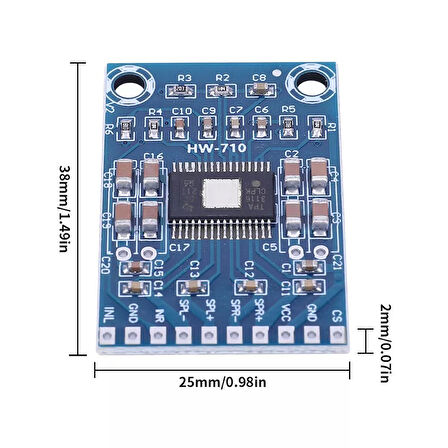 XH-M562 TPA3116D2 Mini Dijital Stereo Audio Amfi Kartı Class D Dual 50W