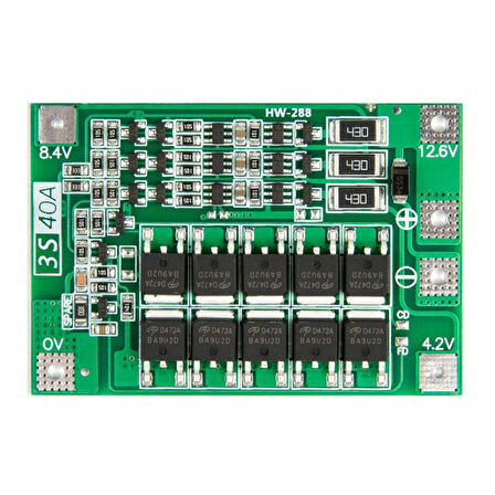 3 strings 11.1V 12.6V 18650 Lityum Batarya Koruma Devresi