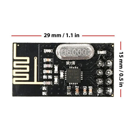 NRF24L01+ Kablosuz Alıcı Verici Modül Power Enhanced Version SI24R1 2.4G İletişim