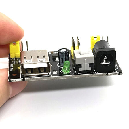 MB-102 Breadboard Güç Kaynağı Modülü Dual 5V/3.3V Output DC Voltaj Regülatörü