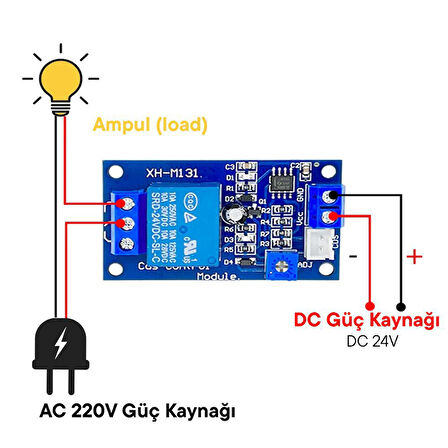 XH-M131 24V Otomarik Parlaklık Kontrollü Photoresistor Modül