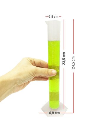 AEK-Tech Termometreli 3’lü Alkolmetre ve 100 ml Plastik Mezür Seti