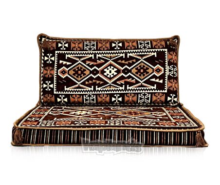 Anadolu Şark Köşesi Tekli Sedir Takımı Kahve