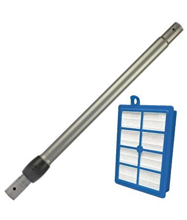 Philips Uyumlu FC8748 Çelik Teleskopik Boru + Hepa 13 Filtre
