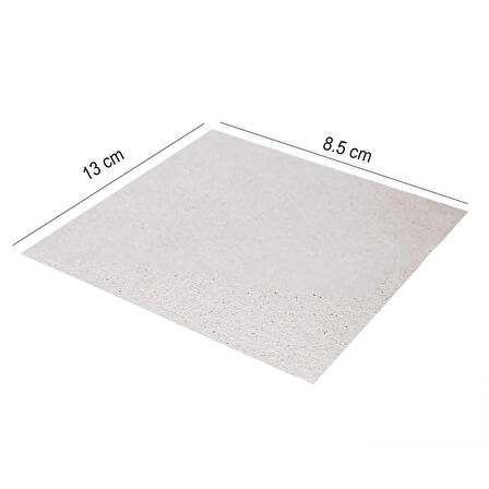 Mikrodalga Fırın Mika Levha Gri Plaka 13 x 8.5 cm Yansıtıcı Uyumlu