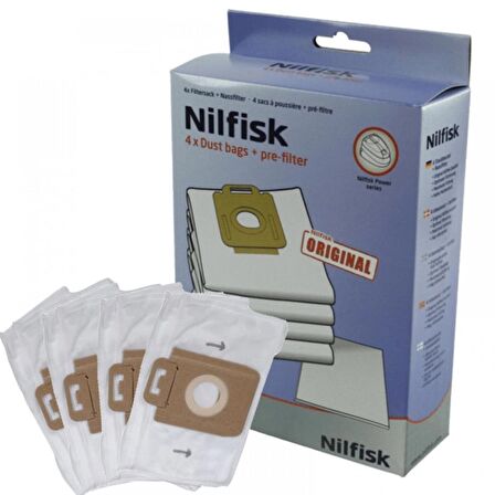 Nilfisk Power P Life P10 P 40 Cleaner Allergy  Toz Torbası + Mikro Filtre