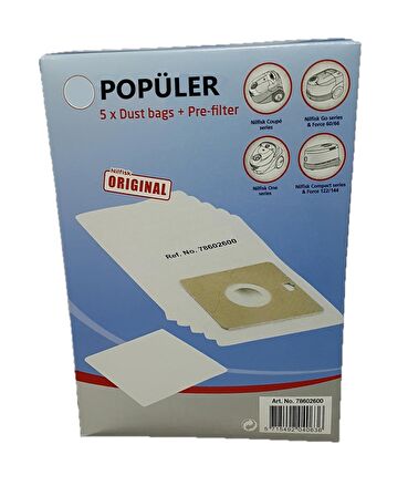 NILFISK Bravo Special Toz Torbası 5'li Paket