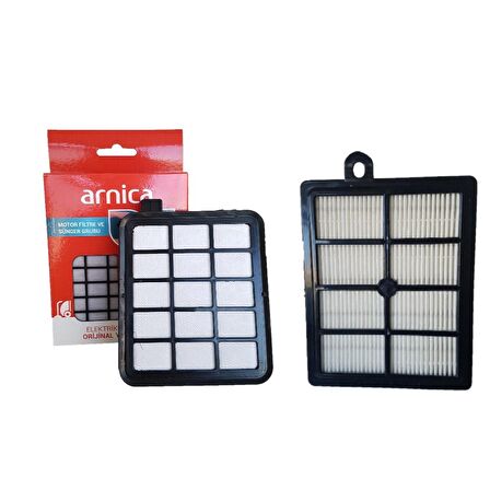 Arnica MiLa Torbasız Süpürge Yeni Tip Motor Filtresi +Hepa Filtre