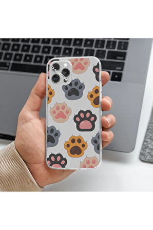 POCO C65 Uyumlu Sevimli Pençe Tasarımlı Premium Şeffaf Telefon Kılıfı