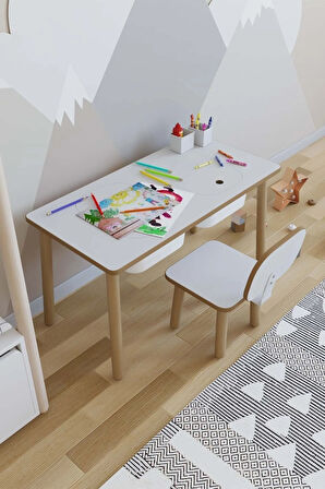 Montessori Çocuk Masası - Oyun Masası - Aktivite Masası - Çalışma Masası - Etkinlik Masası