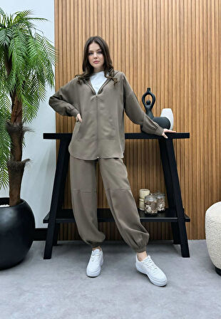 Premium Kalite TNCL Kumaş Kapüşonlu İkili Takım