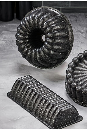 Döküm Granit 3'lü Kek kalıbı