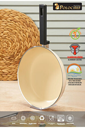 Seramik Tencere Seti 7 Parça Krem