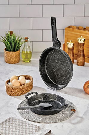 Kristal Tava ve Sahan Set Granit