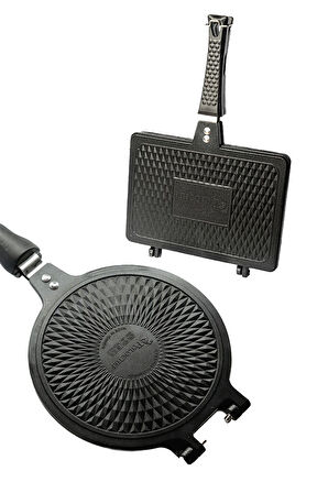 Granit Waffle Ve Tost Tavası Seti