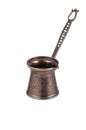 Zamak 1 Döküm Kahve Cezvesi Bakır Renk 80 ml. 1-2 kişilik