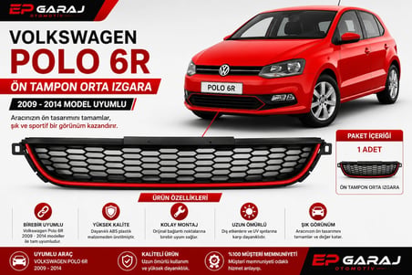 ​VOLKSWAGEN POLO 6R 2009-2014 MODEL UYUMLU ÖN TAMPON ORTA IZGARASI