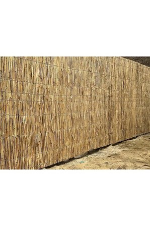 Doğal ve Dayanıklı Pres Bambu Kamış Balkon Çatı Kaplama (kalınlık , 2 cm 1 x 2 metre)