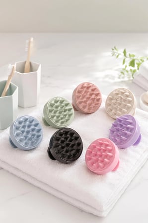 POP Beauty Saç Bakım Fırçası, Saç Derisine Masaj Yapan Şampuan Tarağı, Duş Fırçası (GÜL KURUSU) POPBeauty0005