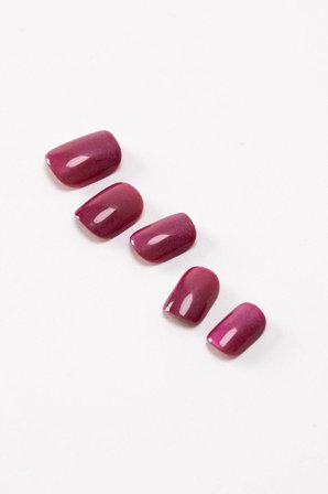 POP Beauty Takma Tırnak Seti & Zararsız Yapıştırıcı, Cat Eye POPBeauty10142