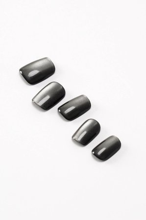 POP Beauty Takma Tırnak Seti & Zararsız Yapıştırıcı, Cat Eye POPBeauty10144
