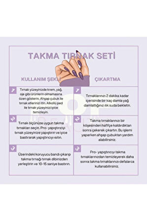 Takma Tırnak Seti & Zararsız Yapıştırıcı