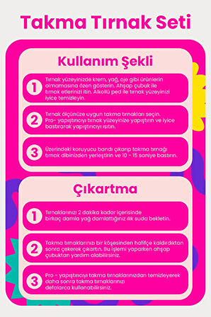 Takma Tırnak Seti & Zararsız Yapıştırıcı