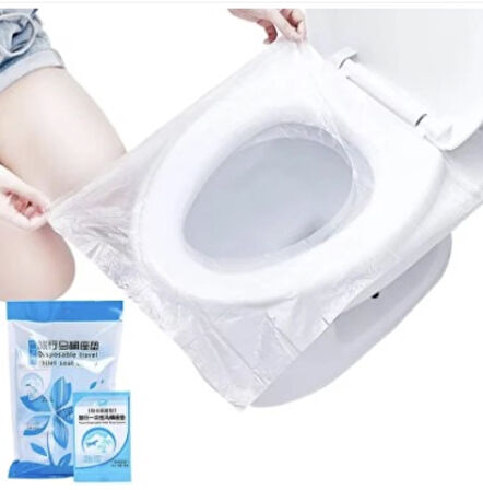50 adet Tek Kullanımlık Klozet Kapağı Poşeti Tek Tek Paketlenmiş
