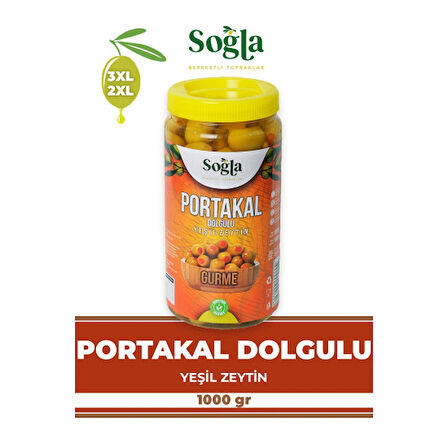 Portakal Dolgulu Yeşil Zeytin 1000g