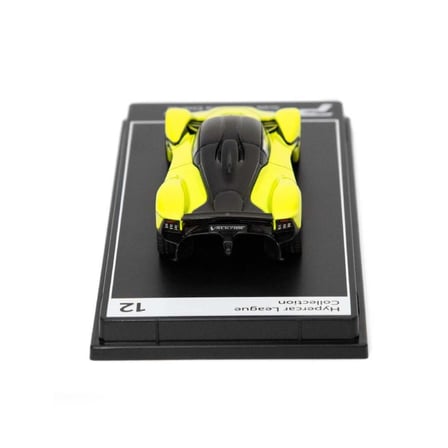 Hyper Car Aston Martin Valkrie Lime Essance - League Collection 1/64 Model Araba