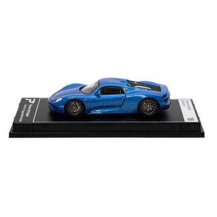Hyper Car Porsche 918 Spyder Saphire Blue Metallic-League Collection 1/64 Model Araba