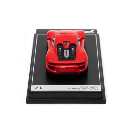 Hyper Car Porsche 918 Spyder - Guards Red - League Collection 1/64 Model Araba