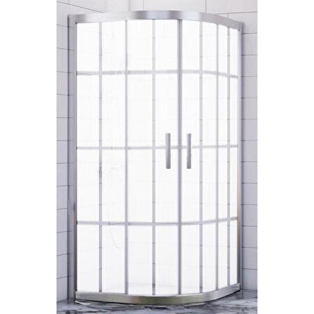 Durul Duşakabin Oval Kumlama Karomat Desen 5mm Yükseklik 190 Cm