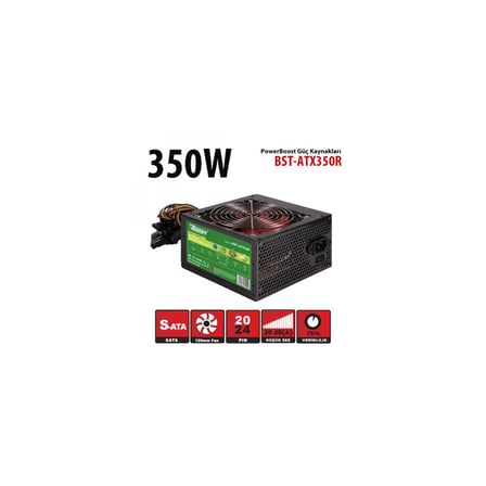 PowerBoost BST-ATX350R 350W, Sata, 12cm Fan,  BOX PSU