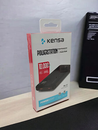 POWERBANK YENİ NESİL DİJİTAL GÖSTERGELİ KENDİNDEN KABLOLU 10.000 mAh  ULTRA HIZLI 22.5 W USB-C ve LN