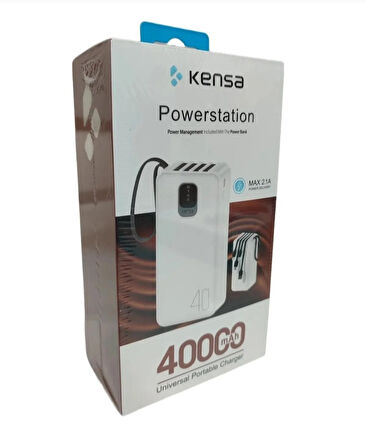 POWERBANK 40000 mAh KENDİNDEN KABLOLU ULTRA GÜÇLÜ ve HIZLI YENİ NESİL