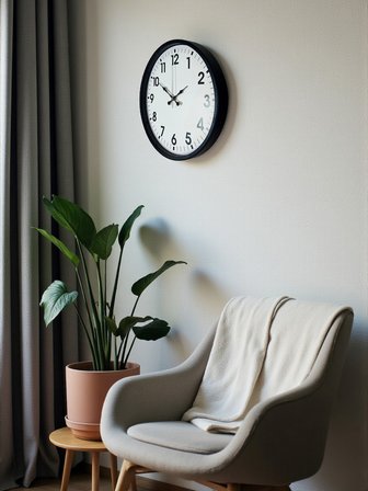 36 Cm Siyah Duvar Saati