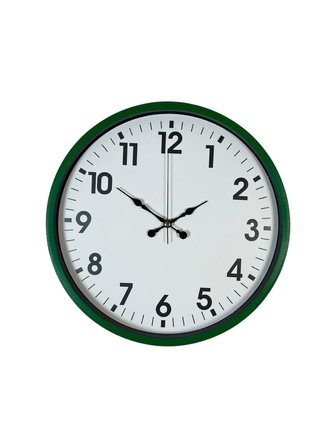 36 Cm Standart Yeşil Duvar Saati
