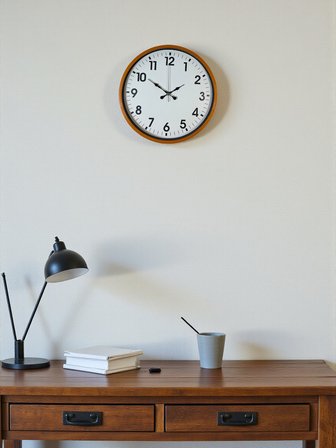 36 Cm Standart Turuncu Duvar Saati