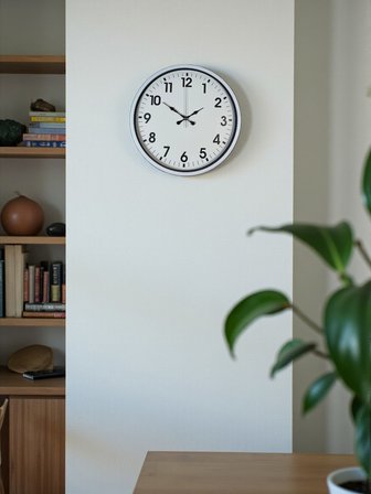 36 Cm Beyaz Dekoratif Duvar Saati