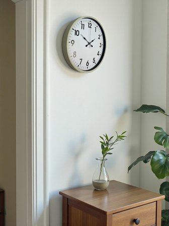 36 Cm Standart Krem Duvar Saati