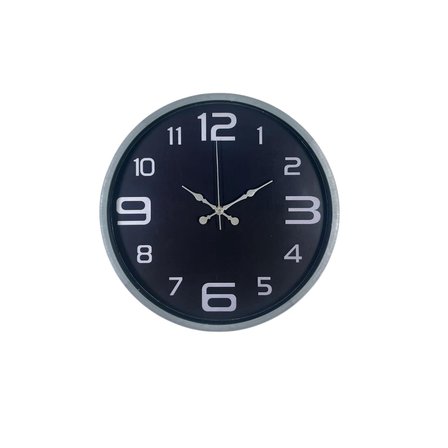 36 Cm Gri Dekoratif Duvar Saati