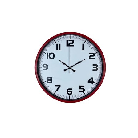 Premium Kırmızı 36 Cm Duvar Saati