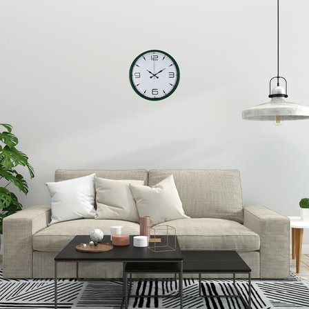 Yeşil Aura 36 Cm Standart Duvar Saati
