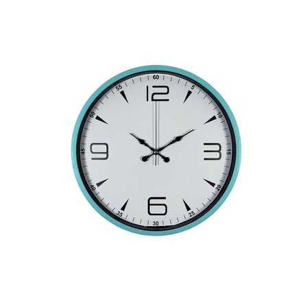 Turkuaz Dekoratif Stil 36 Cm Duvar Saati