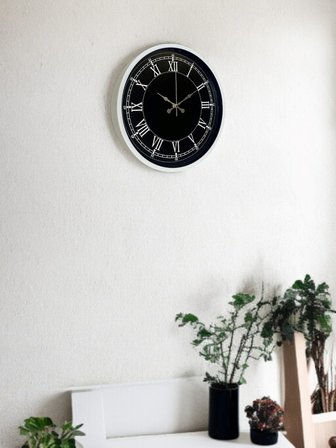 36 Cm Beyaz Dekoratif Duvar Saati