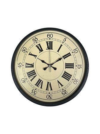 Zentime 36 Cm Siyah Dekoratif Duvar Saati