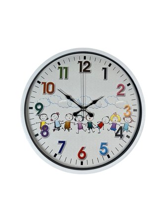 36 Cm Beyaz Çocuk Odası Duvar Saati