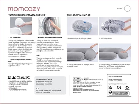 Momcozy Hamile Yastığı Soğutucu Kumaşlı